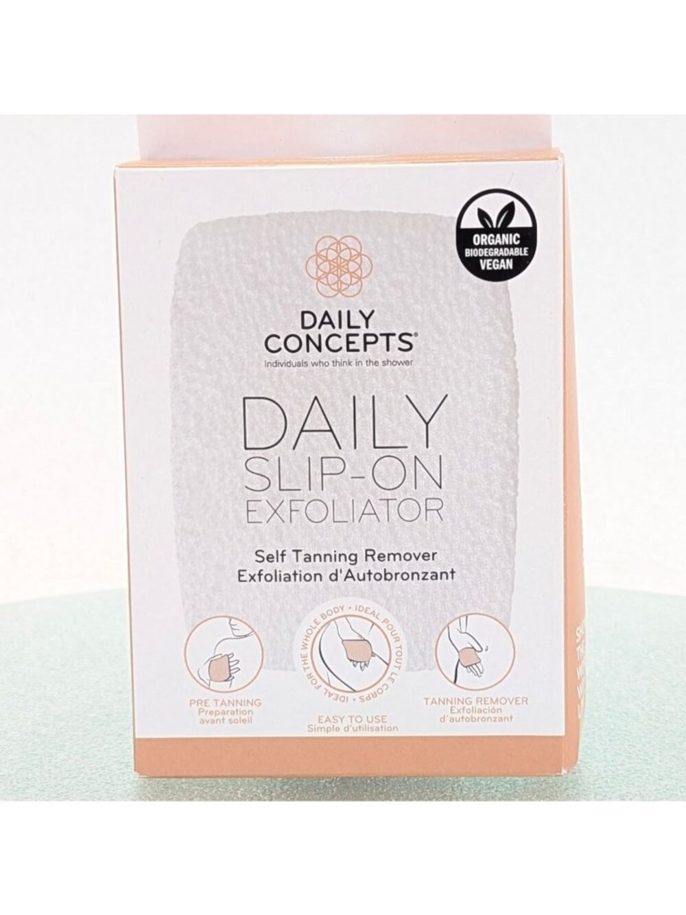 Daily Concepts Daily Slip On Exfoliator Self Tanning Remover Exfoliator New